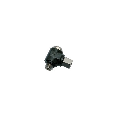 RACOR CON FUNCION NEUMATICA RACOR REGULADOR DE CAUDAL VERSION METALICA BANJO LATON CON TORNILLO OCUL