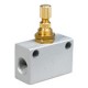 RACOR CON FUNCION NEUMATICA RACOR REGULADOR DE CAUDAL VERSION METALICA EN LINEA DE ALUMINIO CON TORN