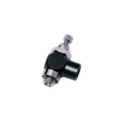 RACOR CON FUNCION NEUMATICA RACOR REGULADOR DE CAUDAL VERSION METALICA LATON BANJO CON TORNILLO EXTE