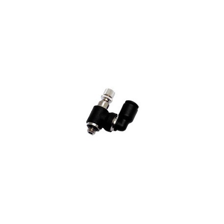 RACOR CON FUNCION NEUMATICA RACOR REGULATOR DE CAUDAL VERSION POLIMERO BANJO SALIDA ORIENTABLE REGUL