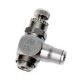RACOR CON FUNCION NEUMATICA RACOR REGULADOR DE CAUDAL VERSION METALICA LATON BANJO CON TORNILLO EXTE