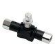RACOR CON FUNCION NEUMATICA RACOR REGULATOR DE CAUDAL VERSION POLIMERO EN LINEA EN LINEA DE CONEXION