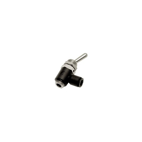 VALVULA 3/2 PALANCA MACHO BSP CILINDRICO D8 1/4