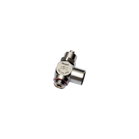 RACOR CON FUNCION NEUMATICA RACOR REGULADOR DE CAUDAL VERSION METALICA ACERO INOXIDABLE CONEXION ROS
