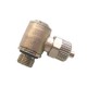 RACOR DE COMPRESION CONECTOR PL IMPLANTACION BANJO SIMPLE CODO ORIENTABLE CON TORNILLO BSP CIL D4x6M