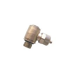 RACOR DE COMPRESION CONECTOR PL IMPLANTACION BANJO SIMPLE CODO ORIENTABLE CON TORNILLO BSP CIL D6x8M