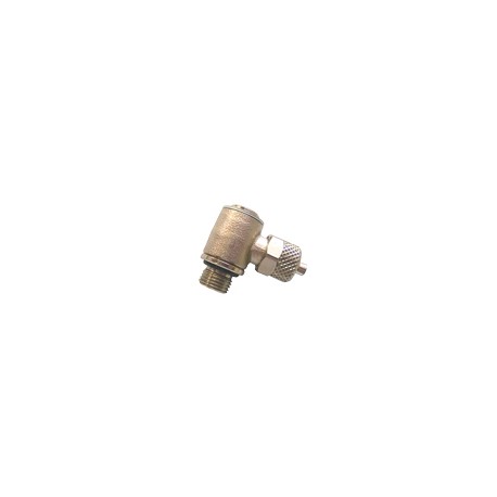 RACOR DE COMPRESION CONECTOR PL IMPLANTACION BANJO SIMPLE CODO ORIENTABLE CON TORNILLO BSP CIL D6x8M