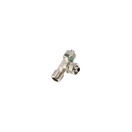 RACOR DE COMPRESION CONECTOR PL IMPLANTACION RACOR DE ENTRADA TE ROSCA MACHO LATERAL BSPT D4x6MM ROS
