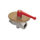 VALVULA INDUSTRIALE VALVULA EN LATON PARA BAJA Y MEDIA PRESION PRECINTABLE ROSCA DOBLE HEMBRA CON PU