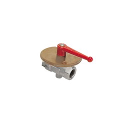 VALVULA INDUSTRIALE VALVULA EN LATON PARA BAJA Y MEDIA PRESION PRECINTABLE ROSCA DOBLE HEMBRA CON PU
