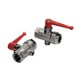 VALVULA DOBLE H.PURGA ROSCADO G3/4 G1/4