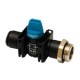 VALVULA INDUSTRIALE MINI-VALVULA 2 VIAS RECTAS 2/2 ROSCA MACHO BSP CIL. Y DE CONEXION INSTANTANEA D1