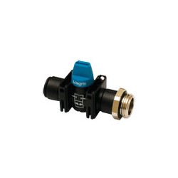 VALVULA INDUSTRIALE MINI-VALVULA 2 VIAS RECTAS 2/2 ROSCA MACHO BSP CIL. Y DE CONEXION INSTANTANEA D1