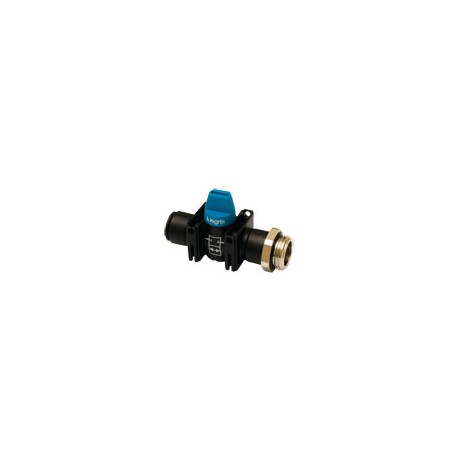 VALVULA INDUSTRIALE MINI-VALVULA 2 VIAS RECTAS 2/2 ROSCA MACHO BSP CIL. Y DE CONEXION INSTANTANEA D1