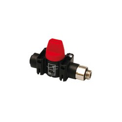 VALVULA INDUSTRIALE MINI-VALVULA DE 2 VIAS CON PURGA 3/2 CON PURGA MACHO CIL. Y CONEXION INSTANTANEA