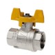 VALVULA INDUSTRIALE VALVULA EN LATON KC 2 VIAS RECTAS 2 VIAS RECTAS ROSCA G3/4 DN 20MM