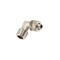 RACOR DE COMPRESION CONECTOR PL IMPLANTACION RACOR DE ENTRADA CODO ROSCA MACHO BSP CON. D4x6MM ROSCA