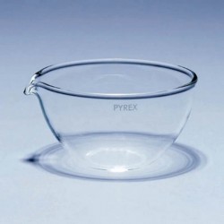 Cápsula de evaporación fondo plano vidrio borosilicato PYREX Ø60 45ml
