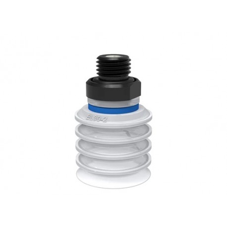 Ventosa BL30-2 Silicona FCM, G1/4" rosca macho con filtro de red