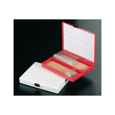 Caja 100 Portaobjetos Blanca