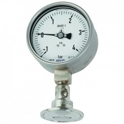 Manometro montado a sello separador con conexion clamp DSS22F 16Bar 2" Ø100 KN92 +10º+80º