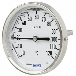 TERMOMETRO BIMETALICO A52.080 L Ø80 0...250ºC Ø8x45mm CONEXION DORSAL LISA