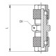 Racord Intermedio Recto Unión Doble Tubo 6x8 RDI8 Ref. 1040 8/6