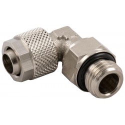 Racord Codo Giratorio Cilíndrico 1/4" Tubo 10 RCG10-1/4 Ref. 1115 10/8 1/4