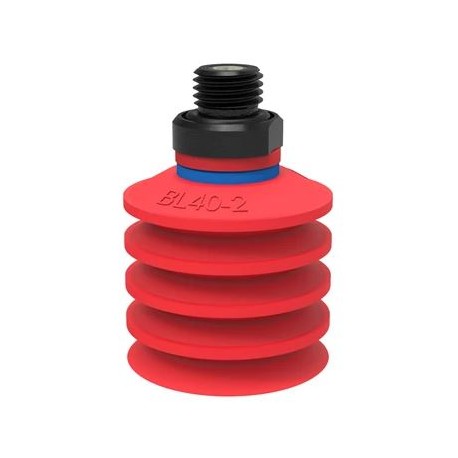 Ventosa BL40-2 Silicona G1-4 macho con filtro de red S.BL40-2S50.G14M.01