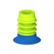Ventosa Silicona 50º Dureza A, azul Ø34mm Soporte S1 G.BGI34S50.B3.S1.XXX.00