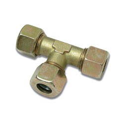 Racord anillo cortante Te IGUAL y Reducción doble arista M14x1,5