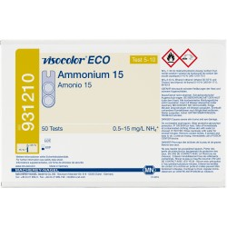 931210RM 1Kit AMONIO 15. RECAMBIO EQUIPO REACTIVOS. RANGO: 0,5-15mg/L NH4+.  VISOCOLOR ECO KIT ENSAY
