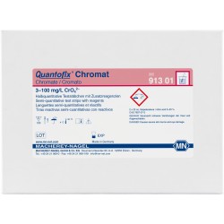 91301RM 100 tiras/pack CROMATO, QUANTOFIX TIRA P/ DETERMIN. SEMI-CUANTITATIVA.RANGO:0-100mg/L.TIRAS