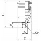 RECTO CILINDRICO MACHO HEXAGONO INTERIOR 4 M5