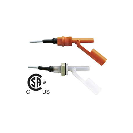 Interruptor de nivel magnético G1/2" PVDF Pmáx 10Bar Cable PVDF 1m IP68 Ref. NKP-15011