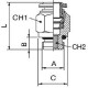 Racord Recto Macho BSP Cilíndrico con tórica Ref. AIGNEP 50020N 6 M12X1,5