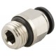 Racord Recto Macho BSP Cilíndrico con tórica Ref. AIGNEP 50020N 8 1/8