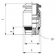 RECTO CONICO MACHO HEXAGONO INTERIOR 8 1/8