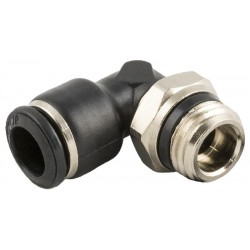 Racord Codo Giratorio Cónico Macho Ø8mm 1/2" Ref. Aignep 55111 8 1/2