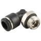 Racord Codo giratorio Macho cilíndrico 10mm 1/4 Ref. AIGNEP 55116 10 1/4