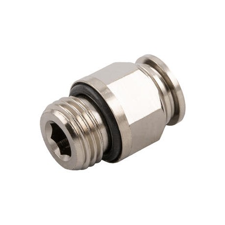 RECTO CILINDRICO MACHO CON TORICA 6 M12X1