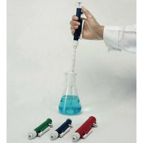 Aspirador de pipetas com-pip azul