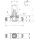 Válvula Reguladora en Línea Flujo de polímero unidireccional Tubo-Tubo Ø8mm Ref. Aignep 55940 8