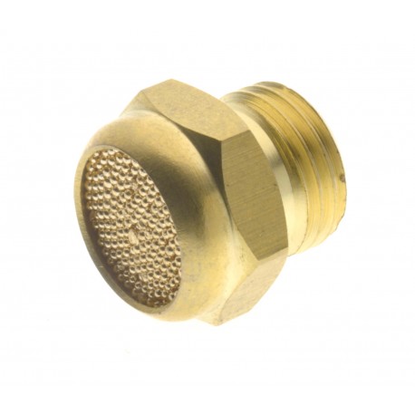 Silenciador Simple Macho BSP Cilíndrico Bronce G1/2 Ref. AIGNEP 7010 1/2