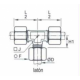 Racord Te Igual Ø20mm Ref. LEGRIS 1042000