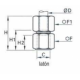 Racord Recto de entrada rosca Hembra BSP Cinlíndrico Ø6mm G1/8 Ref. LEGRIS 0114 06 10