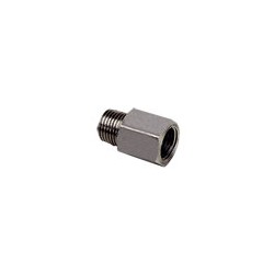 Racord Adaptador Acero Inox Macho Rosca BSP 1/8" Cónica Hembra Rosca 1/8"