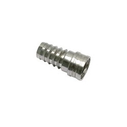 Espiga Acanalada Latón Niquelado para Tubo  DN 12mm Ø Ext. 12-13,5 mm