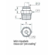 Racord rápido Recto Cónico macho BSP Ø8 R1/4 Ref. 31750813
