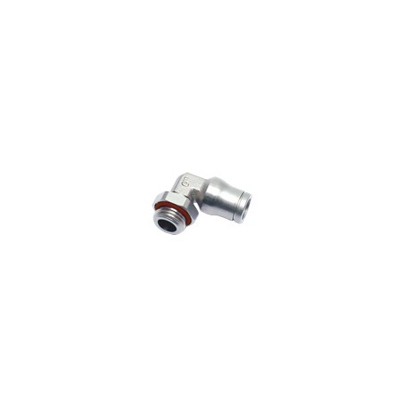 Racord Giratorio Codo Cilíndrico Macho BSP Orientable Latón niquelado Ø6mm 1/4 Ref Legris 3699 06 13